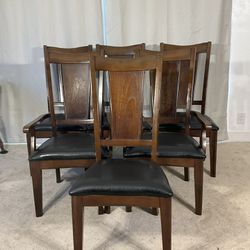Formal Dining Chairs With Wide Cushioned Seats / Sillas Formales (6) GREAT CONDITION!