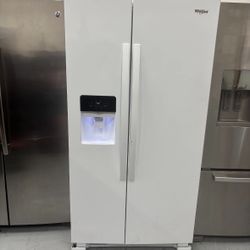 White Whirlpool Fridge 