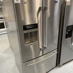 Stainless Steel 36” Wide French Door Refrigerator - 25 Cu. Ft.