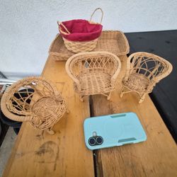 Vintage dollhouse furniture