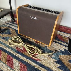 Fender 100 Acoustic Combo amp w/ Microphone and Mic Stand