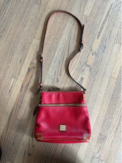 Vintage red Dooney and Burke leather crossbody purse