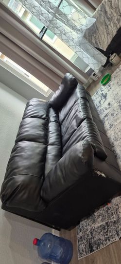 Black Vinyl couch bed