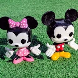 2011 Disney MISSING TAIL Mickey & Minnie Mouse Set Of 2 Loose #01 #23 Funko Pop!