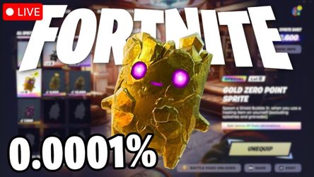 Gold Zero Point Sprite Fortnite In-Game Cosmetic Item - Fortnite Series