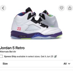Jordan 5 Bel Air Retro 