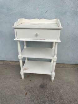 Cute White Accent Table