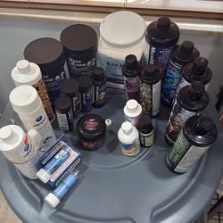 Big lot of reed aquarium additives, supplements, medicine