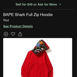 Bape Hoodie No Zipper