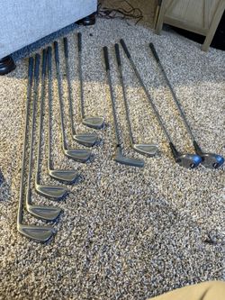 Dunlop Golf Set With Spalding Golf Bag +7 Bats