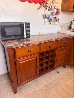 Granite top cabinet
