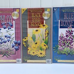 3 NEW Stencil House Garden Flower Reusable Stencils Arts & Crafts