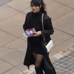 Turtleneck Ribbed Knit Dress👠🌪