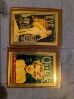 2-Marilyn Monroe Sports Cards