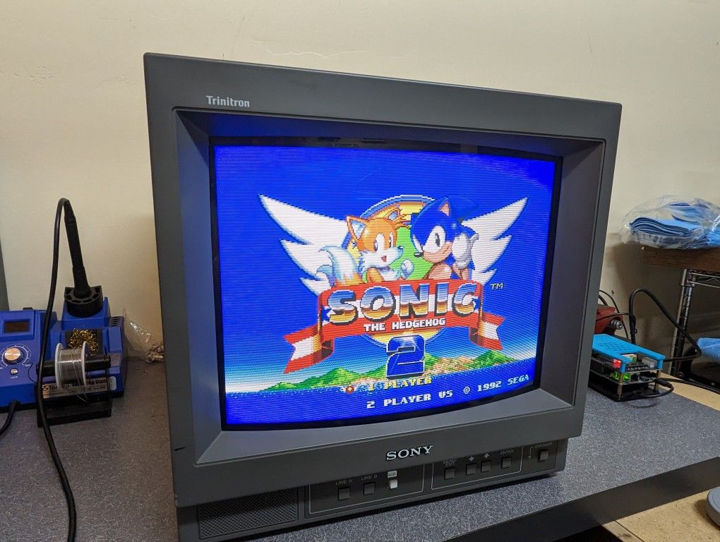 Sony PVM 14N5U RGB Mod Professional CRT Monitor TV - Cleaned And Calibrated - RGB S-Video Composite - Retro Gaming