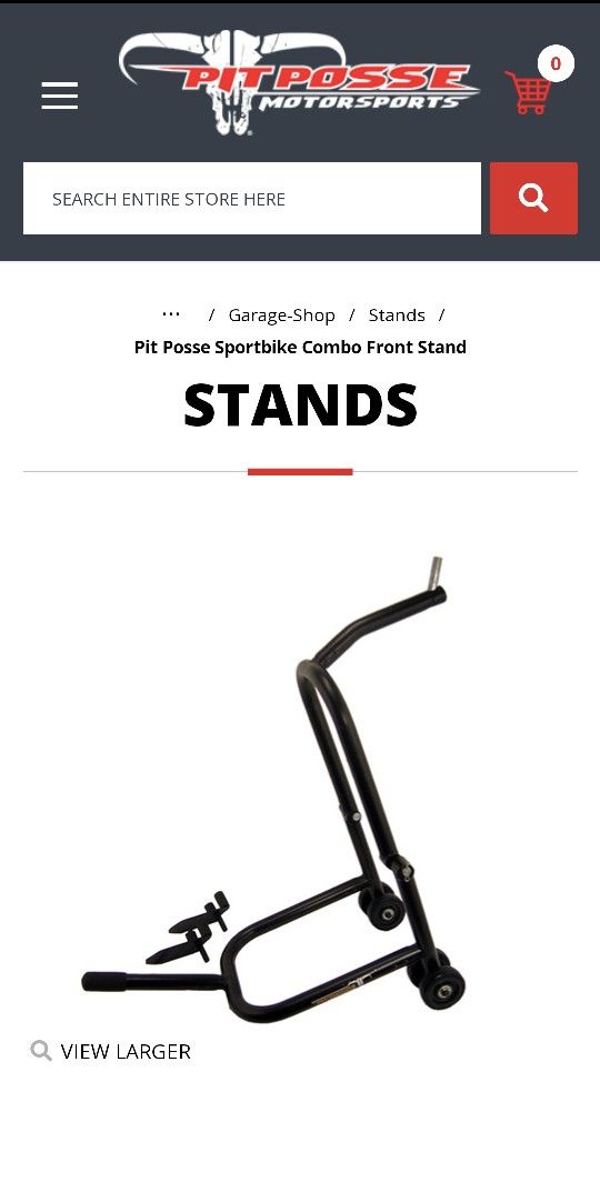 Motorcycle Front (and Rear) Stand Combo