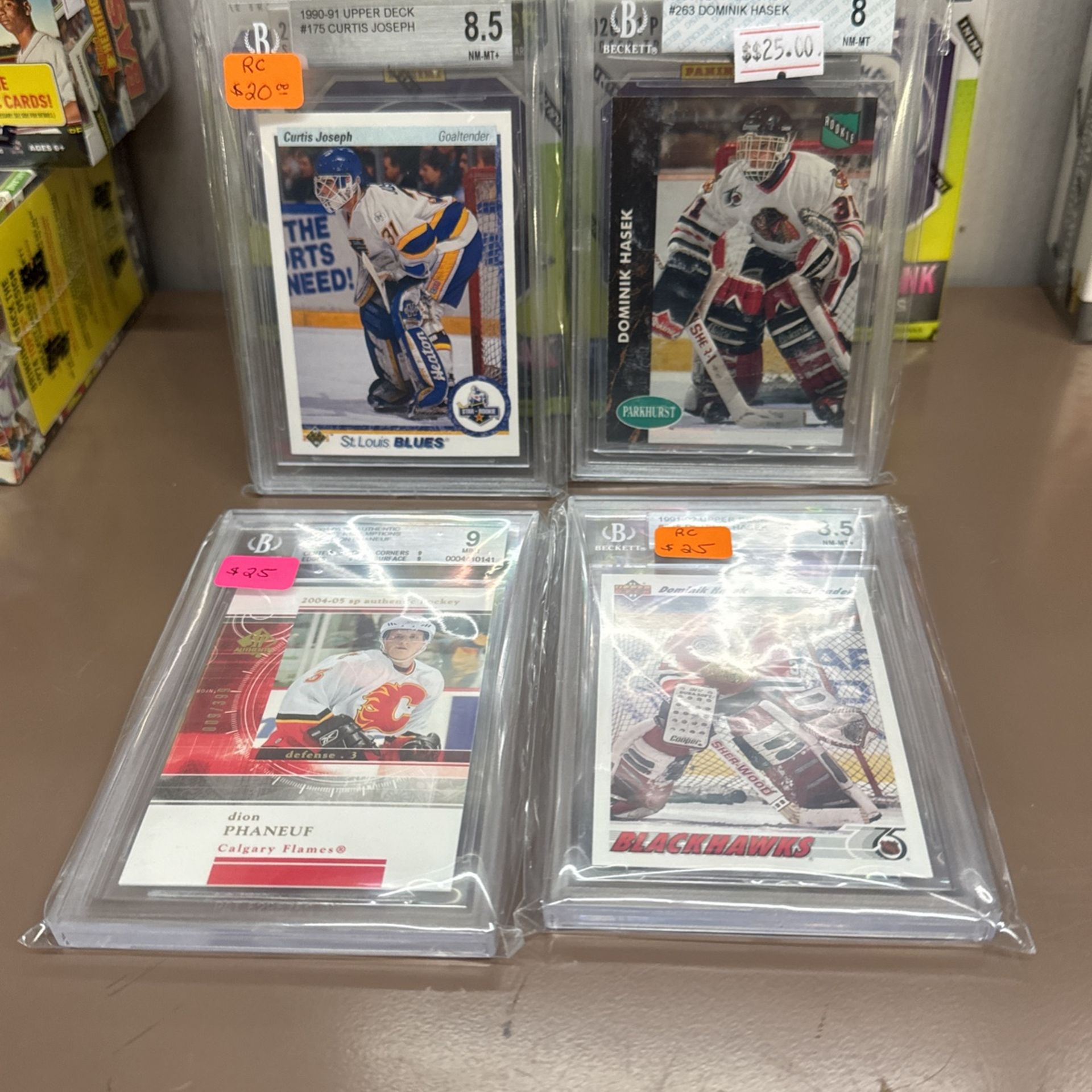 4 Graded Hockey Cards 