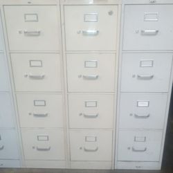 4 Drawer Letter File Cabinets - $15 each