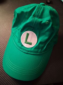 Baseball adjustable Luigi custome hat adult size new