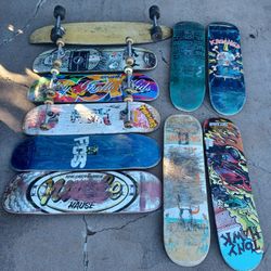 90's Vintage Skateboard Deck Set