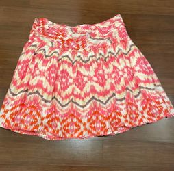 Joe Fresh Girls Teen Pink Print Full Cotton Skirt