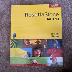 rosetta stone italiano Version 3 Levels 1 & 2