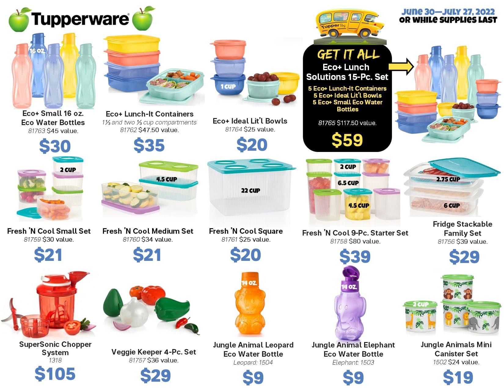 July Tupperware Specials