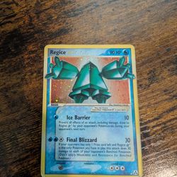 Regice Gold Star Pokemon Card 
