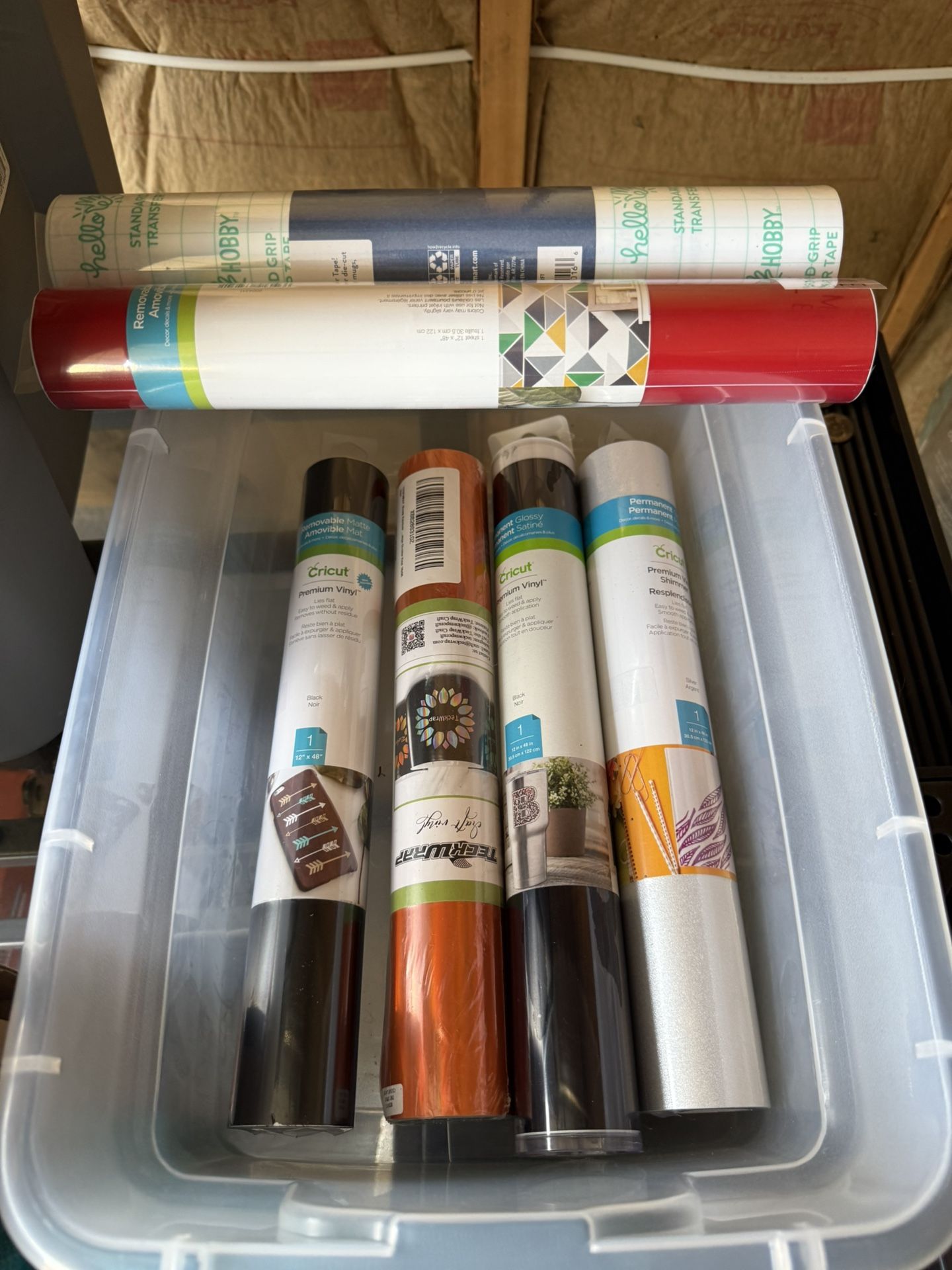 5 Rolls Of Vinyl 1 Roll Of Transfer Tape