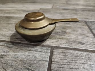 Vintage Brass Fondue Pot Burner Swiss Made