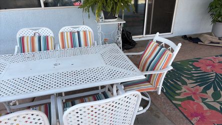 Patio see table and chairs