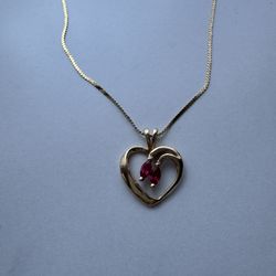 Necklace And Heart