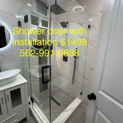 L Shape Shower Glass Door 