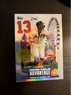 Topps Home Field Advantage Ronald Acuña Jr. #13 Atlanta Braves MLB Baseball