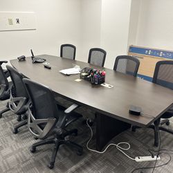 Conference Desk and Chairs