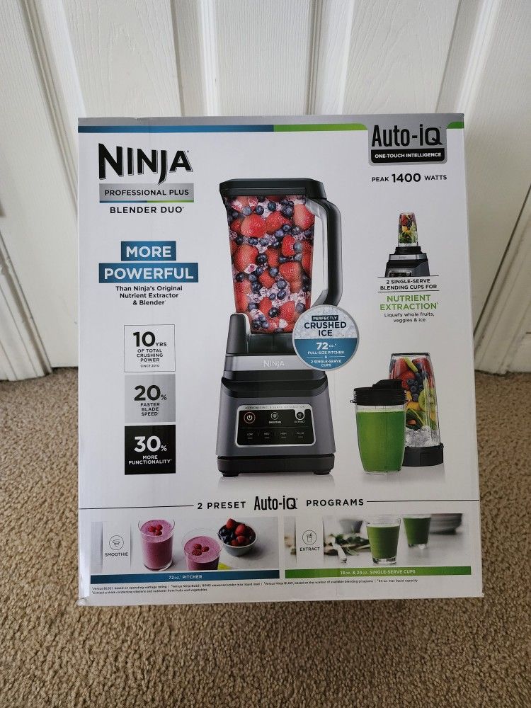 Ninja Nutri Blender Pro w/ Auto-IQ for Sale in Folsom, CA - OfferUp