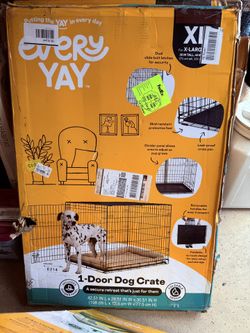 EveryYay 1 Door Folding Dog Kennel XL - NEW