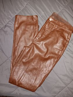 Womens Size 4 Brown Leather GAP Pants