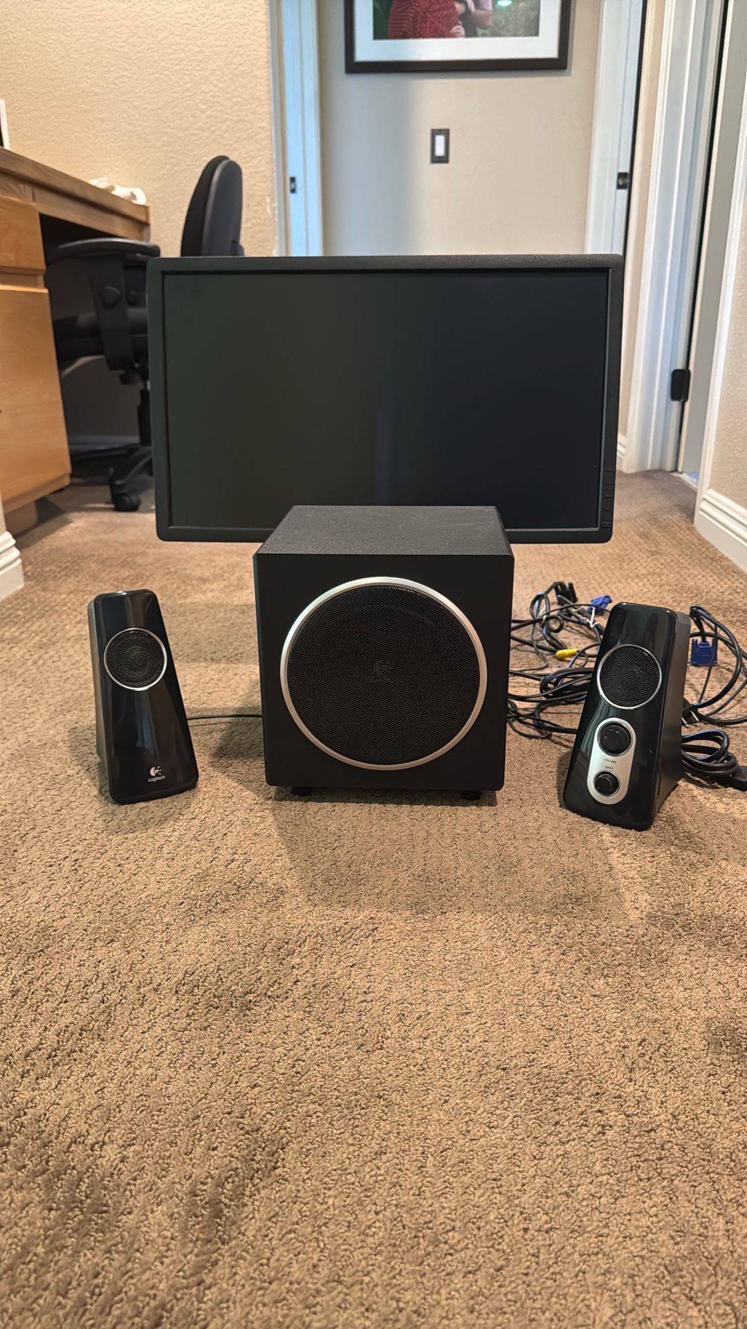 Dell 23 Inch Monitor with Logitech Sound System