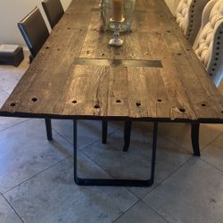 Super Cool Dining Table Made Out Of Telephone Poles From Brazil!