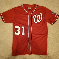 MLB Washington Nationals Scherzer 31 Youth XL Jersey