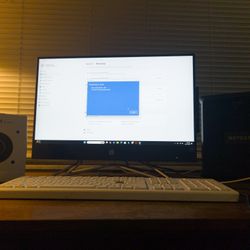 HP All-in-One PC, Model 22-df0013w, Bond Bridge BD-1000, and NETGEAR Nighthawk AC1900