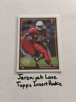 Jeremiyah Love Arizona Cardinals RB Topps Short Print Insert Rookie Card.