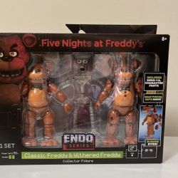 Jazwares Five Nights at Freddy's FNAF Endo Series Classic & Withered Freddy