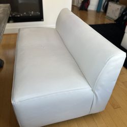 Faux Leather Loveseat And Chair Set
