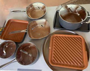 Copper pots and pans by Gotham