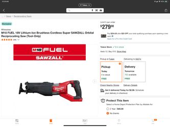 M18 Fuel Sawzall Brand New $190 Tool Only 