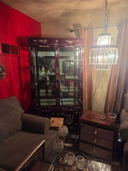 Estate Sale Asian Furniture and Statues and pictures