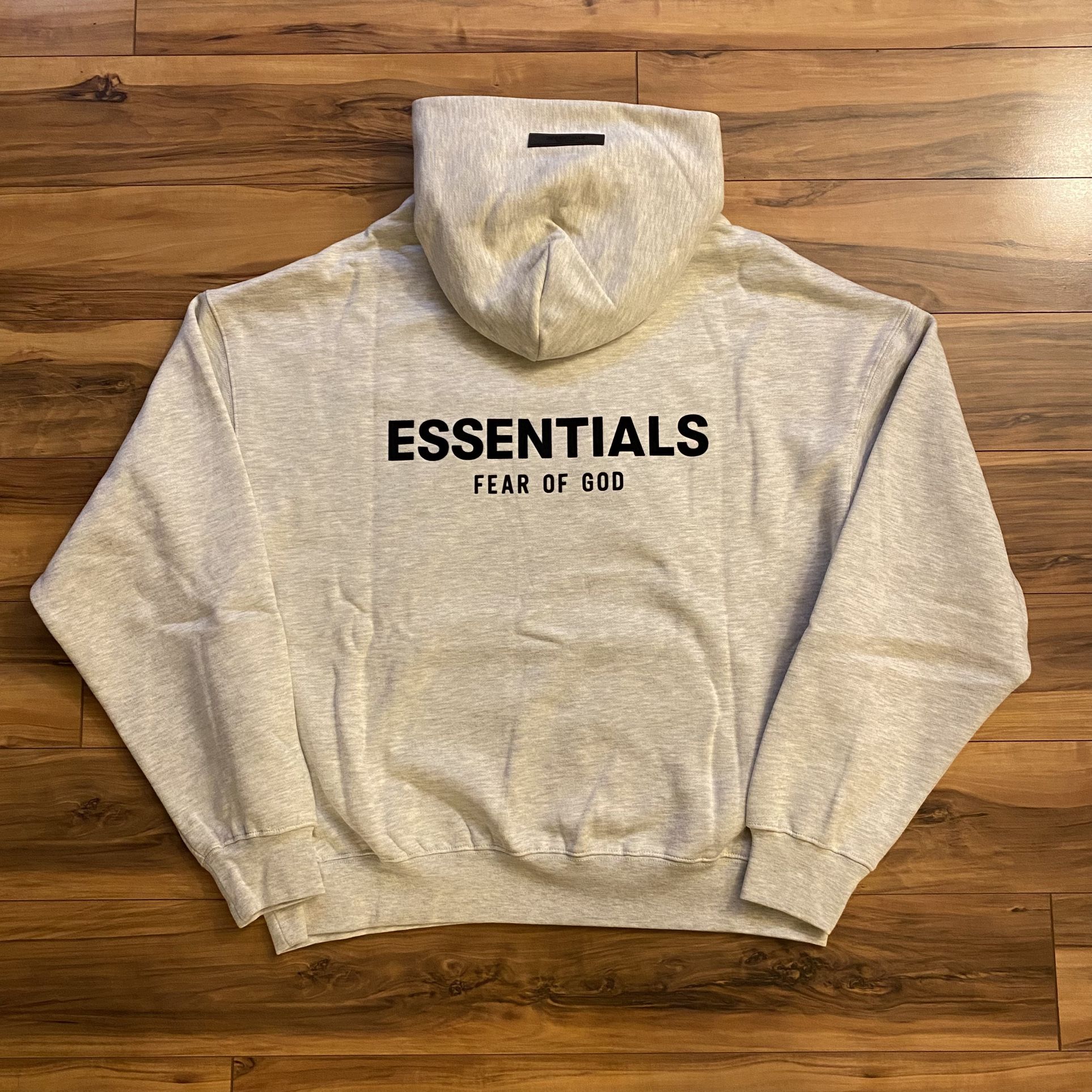 Essentials Light Oatmeal Hoodie Size Small, Medium, Large