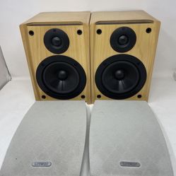 RARE Cambridge Soundworks  M50 by Henry Kloss Beautiful Wood Speakers WORKS